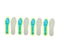 CALLARON 4 Paare Atmungsaktiven Stoßdämpfereinlösungen Sohle, Einzig, Alleinig Kissen Anti-slip Schuhe Schuhpolster, Sohlenschutz Einsätze Für Pads Sport Hey Green Netz