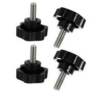 CALLARON 4 Stück Sternförmige Kunststoff Klemmknöpfe M10 X 25mm Außengewinde Sternknäufe Griffklemmknopf für Werkzeugmaschinen Möbel Elektronik