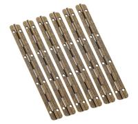 CALLARON 6 Stück Metall Klavierscharniere für Holzschmuckkästchen Kleine Langlebige Zierscharniere Leichtgängige Klavierbänder Einfach Montierbar für Schmuckkoffer und Bastelarbeiten