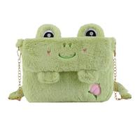 CALLARON Frosch-Umhängetasche Aus Plüsch Niedliche Schultertasche Für Damen Tragbare Handtasche Für Schlüssel Handy Und Karten 10.24 X 7.87 X 1.57 Zoll Für Alltag Und Freizeit