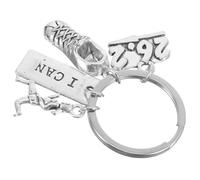 CALLARON Läufer Schlüsselanhänger Marathon Motiv 26.2 Km Schlüsselhalter für Fitness Fans Rucksack Auto Hausschlüssel Organizer 5.8x3cm Geschenk