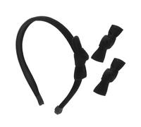 CALLARON Samt Haarband Mit Schleife 3 Stück Weiches Stirnband Für Damen Und Mädchen Elastisches Haarschmuck Für Alltag Party Und Spa Breites Samtstirnband in Schwarz Und Dunkelrot