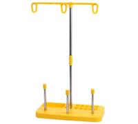 CALLARON Universeller Nähmaschinen Garnständer aus Kunststoff mit 3 Garnrollenhalter Gelber Haushaltsgarnhalter für Nähen Sticken Quilten und Overlock