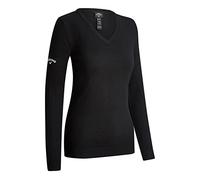 Callaway V-Neck Merino Damen Pullover, schwarz, Damen, L