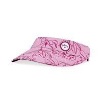 Callaway Damen Visor, red plum blossom