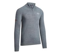 Callaway Herren 1/4 Zip Blend Merino Sweater mädchen Pullover, Grau (Gris 038), XX-Large