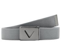 Callaway Herren V-Logo-golfgürtel mit Strapazierfähigem, Strukturiertem Stretch-Material und Verstellbarer Schnalle mit Metallspitze Gürtel, Griffin, Einheitsgröße