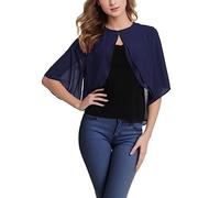 callmo Bolero Damen Festlich Bolero Damen Chiffon Strickjacke Festlich Elegant Kurz Ärmel Schulterjacke Perfekt mit Allerlei Cocktailkleid Abendkleid