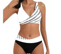 callmo Damen Bikini Set Swimsuit Lace Up Bikini Bademode Suit Up Push Bademode Taille Baden Hohe Bademode Damen Monokini Badeanzug Wrap Bademode Einteiler Roter Badeanzug Damen Baywatch