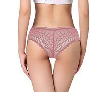 callmo Damen Unterhosen Baumwolle Mit Spitze Unterwäsche Frauen Brazilian Slip Sexy Bikinis Taillenslips Weich Und Dehnbar Mittel Taille Skinny Unterhosen Damen Panties Hipsters Höschen Für Frauen