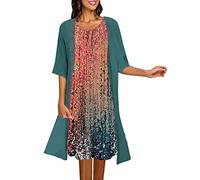 callmo Elegante Kleider Damen, Abendkleider Elegant Für Hochzeit Damen Kleider Elegant Festlich Zweiteiler Lang Hochzeitskleider Cocktailkleider Moderne Brautmutter Spit