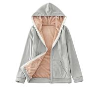 callmo Sweatjacke Damen Kapuzenpullover Damen Hoodie Fleecejacke mit Zipper & Kapuze Frau Sweatshirt Basic Kapuzenjacke Causal Sweatjack Plüschjack Jacket Fleecepullover für Frühling & Herbst