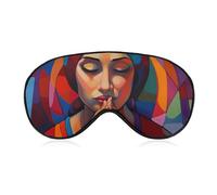 Calm Face Augenmaske, Seitenschlafmaske, leichte Augenbinde, Schlafmaske, Nasenpolster und Gummiband für Kinder, Frauen und Männer