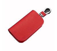 CALUU Auto-Schlüssel Tasche, Für FIAT 500/Abarth 500 Kartenfach Geldfach Hochwertig Schlüsselanhänger Mäppchen,A