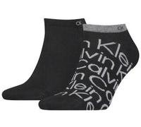 Calvin Klein 2P All Over Print Sneaker Sock Schwarz Gr 43/46 Herren