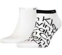 2er Pack Calvin Klein All-Over Print Sneakersocken Herren 002 - white 43-46
