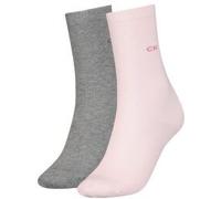 Calvin Klein 2P Annika Flat Knit Sock Rosa/Grau Strl 37/41 Damen