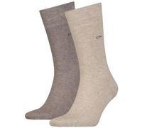 Calvin Klein 2P Carter Casual Flat Knit Sock Braun Gr 39/42 Herren