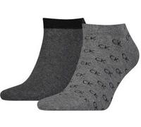 Calvin Klein 2P Eduardo All Over Sneaker Sock Grau Gr 43/46 Herren