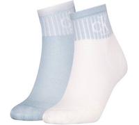 Calvin Klein Socks Ckj Women Quarter 2P Glossy Rib