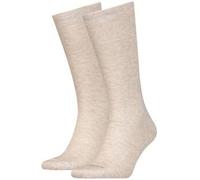 Calvin Klein Legwear Calvin Klein 2P Mirrored Logo Socks Beige One Size Herren