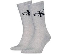 Calvin Klein Legwear Calvin Klein 2P Monogram Crew Socks Grau Gr 39/42 Herren