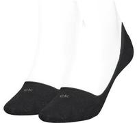 Calvin Klein 2P Women Low Cut Footie Socks Schwarz Gr 39/42 Damen