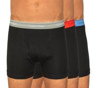 Calvin Klein 3-er Set Boxer Briefs Schwarz mit verschiedenfarbigem Webbund