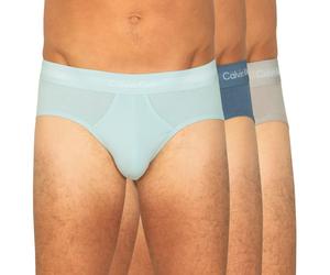Calvin Klein 3-er Set Slips Beige, Blau & Türkis