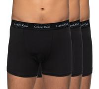 Calvin Klein Herren 3er Pack Boxershorts Trunks Unterwäsche, Schwarz (Black W Black Wb), S