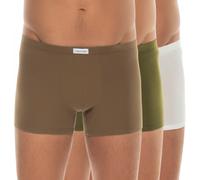 Calvin Klein 3-er Set Trunks Weiß, Grün & Braun
