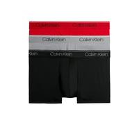 Calvin Klein 3 Pack Low Rise Trunks - Micro Stretch Black, Convoy, Red Ga Größe: S | Unterhosen Outlet | Herren | Rot