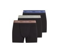 Calvin Klein 3 Pack Trunks - Cotton Stretch B- R Iris, Grey Heat, Dusty T Größe: S | Unterhosen Outlet | Herren | Grau