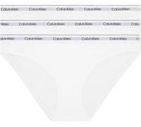 Calvin Klein Damen 3er Pack Slips Bikini Form Baumwolle mit Stretch, Weiß (White/White/White), L