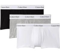 Calvin Klein 3er-Pack Low Rise Trunks - Icon Cotton Stretch - Weiß, Schwarz, Grau Größe M