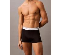 Calvin Klein Herren Boxershorts, 3er Pack - Relaxed Trunk, Icon Stretch, Logobund Schwarz/Weiß 3XL