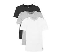 Calvin Klein Herren T-Shirt, 3er Pack - Icon Stretch, Rundhals, Mikrofaser Schwarz/Weiß/Grau S