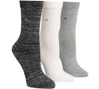 Calvin Klein 3P Holiday Sparkle Crew Gift Box Schwarz/Grau Strl 37/41 Damen