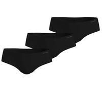 Calvin Klein 3P Invisible Hipster Panties Schwarz Medium Damen