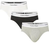 Calvin Klein 3P Modern Cotton Stretch Hip Brief Weiß/Grau Baumwolle Medium Herren
