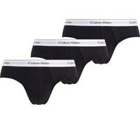 Calvin Klein 3P Modern Cotton Stretch Hip Briefs Schwarz Baumwolle Small Herren
