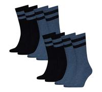 CK Calvin Klein Socken mit Label-Detail im 2er-Pack in Blau Melange, Größe 43-46