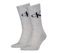 Calvin Klein Legwear Calvin Klein 2P Monogram Crew Socks Grau Gr 39/42 Herren