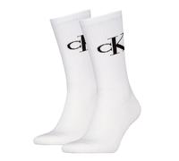 Calvin Klein Legwear Calvin Klein 2P Monogram Crew Socks Weiß Gr 43/46 Herren