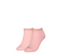 Calvin Klein Sneakersocken Shiny Logo, 2er-Pack, Damen, Rosa, Größe 35-38