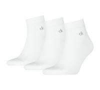 Kurzsocken CALVIN KLEIN "CK MEN QUARTER", Herren, Gr. 39-42, weiß, Baumwollmischung, normal, Socken, Rippenbündchen, Cotton-Mix, elastisch (31113718-39) weiß