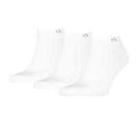 Sneakersocken CALVIN KLEIN "CK MEN SNEAKER", Herren, Gr. 43-46, weiß, Baumwollmischung, normal, Socken Sneakersocken, mit kleinem Rippenbündchen, Cotton-Mix, elastisch (21967637-43) weiß