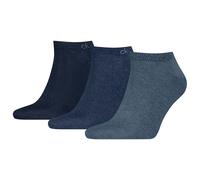 Sneakersocken CALVIN KLEIN "CK MEN SNEAKER 3P", Herren, Gr. 39-42, blau (denim), Baumwollmischung, normal, Socken Sneakersocken, mit kleinem Rippenbündchen, Cotton-Mix, elastisch (71197455-39) denim