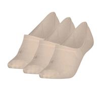 Calvin Klein Füßlinge im 3er-Pack Damen Baumwolle beige, 39-42