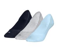 Calvin Klein 3P Ballerina Socks for Woman Grau/Blau Gr 35/38 Damen